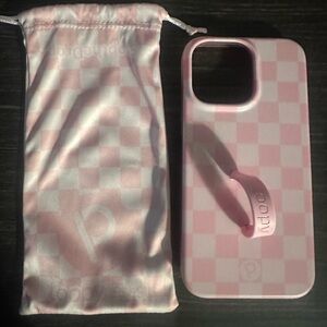 Loopy Pink Checkered Phone Case